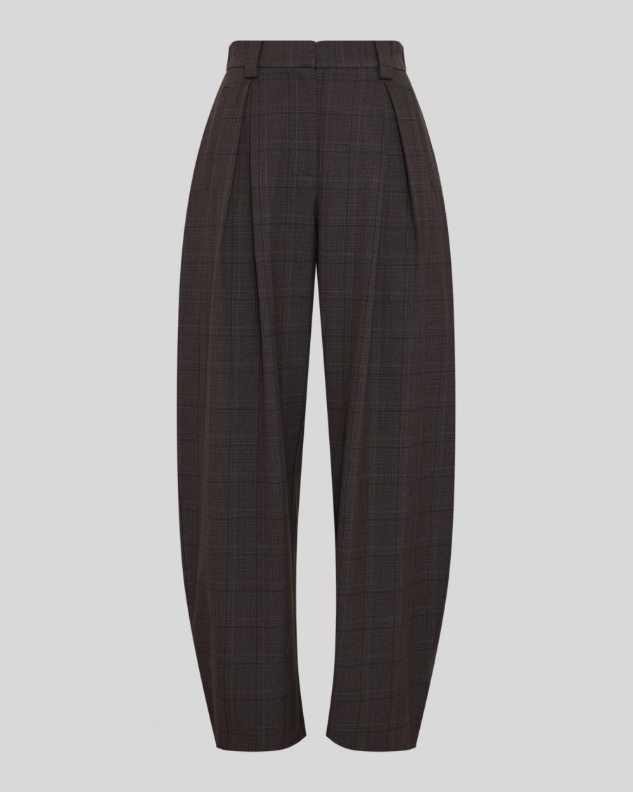 MSCH Copenhagen - MSCHJohnna HW Barrel Pants CHK