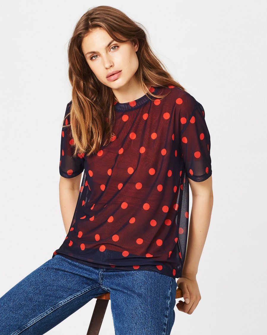 MSCH Copenhagen - Trisha Mesh SS Top Aop