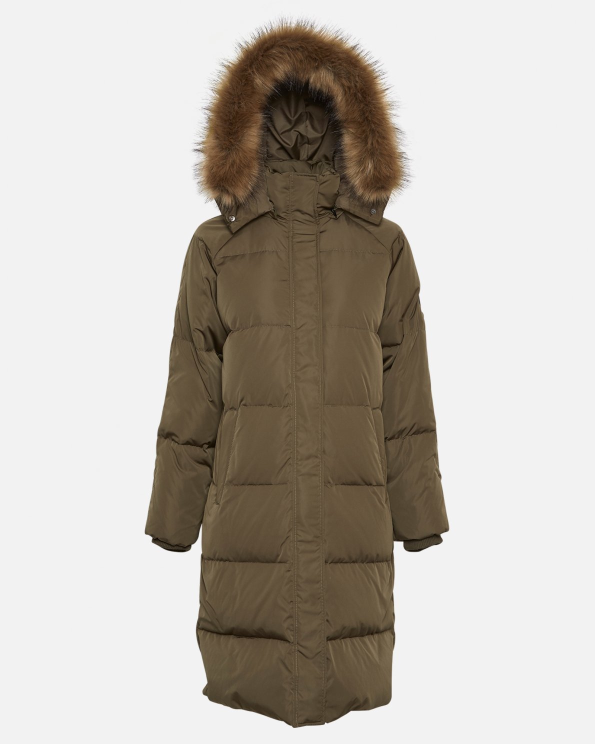 Jackets MSCH Copenhagen Skylar Down Hood Faux Fur Jacket