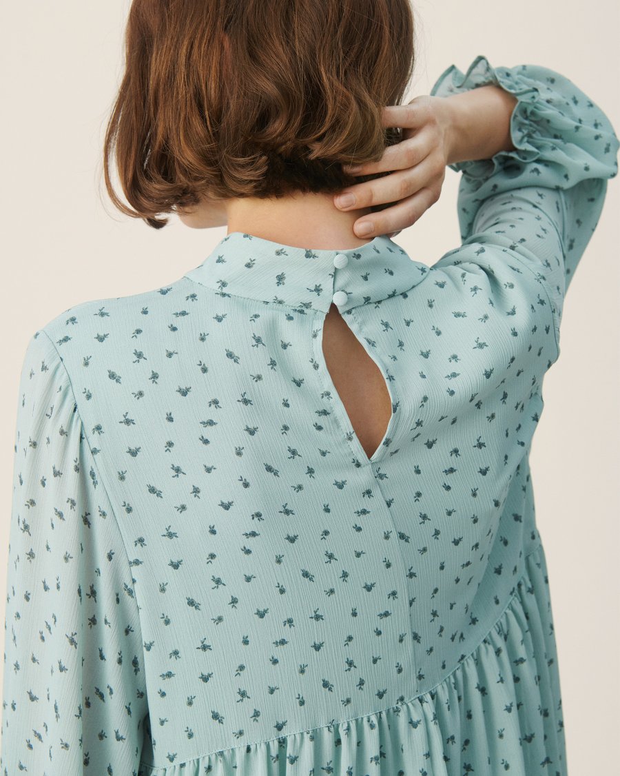 MSCH Copenhagen - Ginna Rikkelie LS Short Dress AOP
