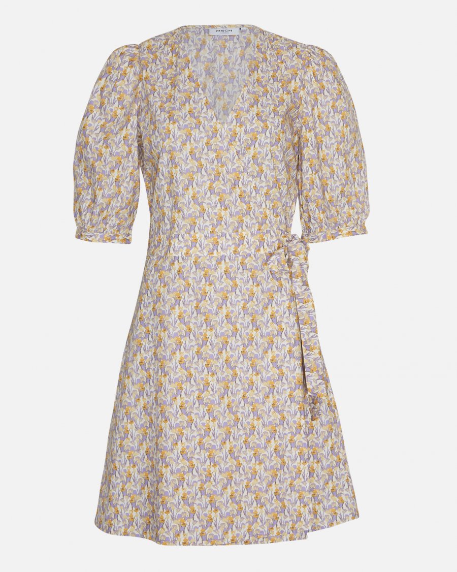 MSCH Copenhagen - Berin Haddis 2/4 Wrap Dress AOP
