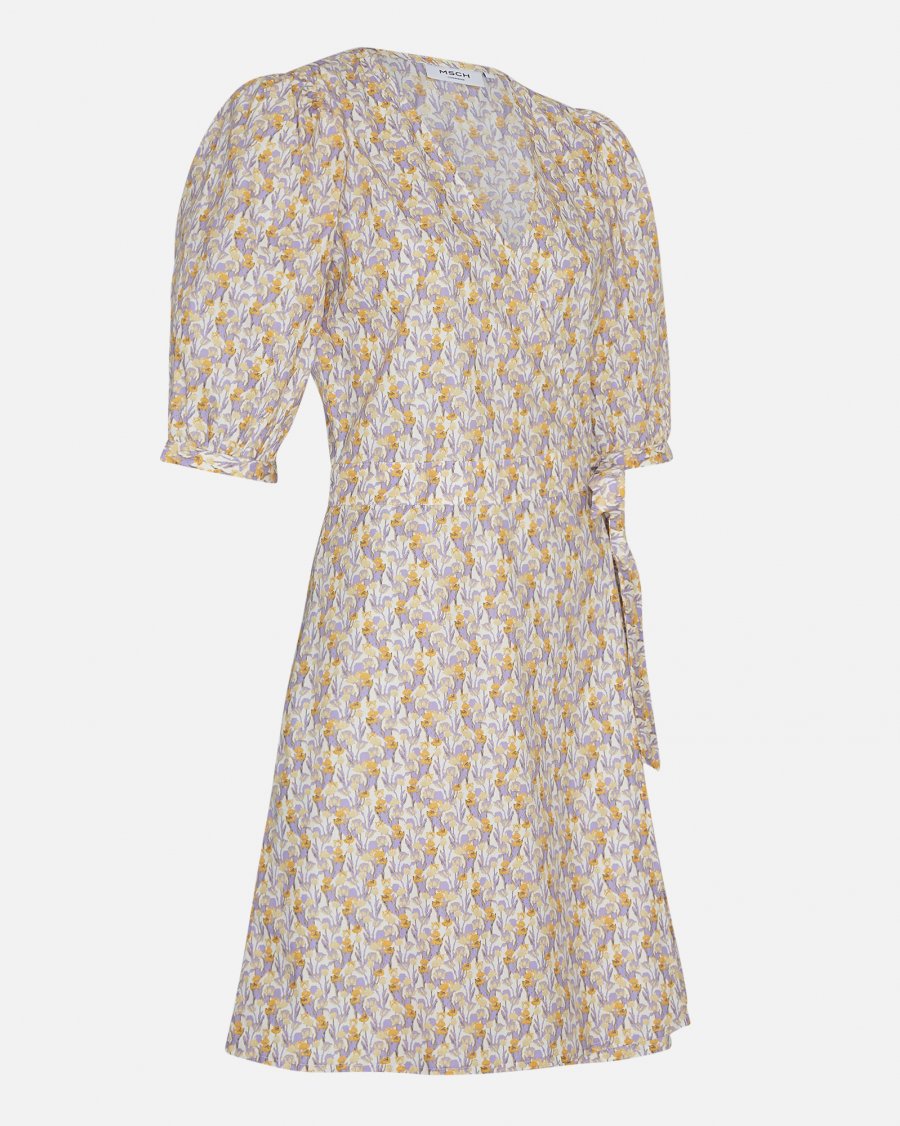 MSCH Copenhagen - Berin Haddis 2/4 Wrap Dress AOP