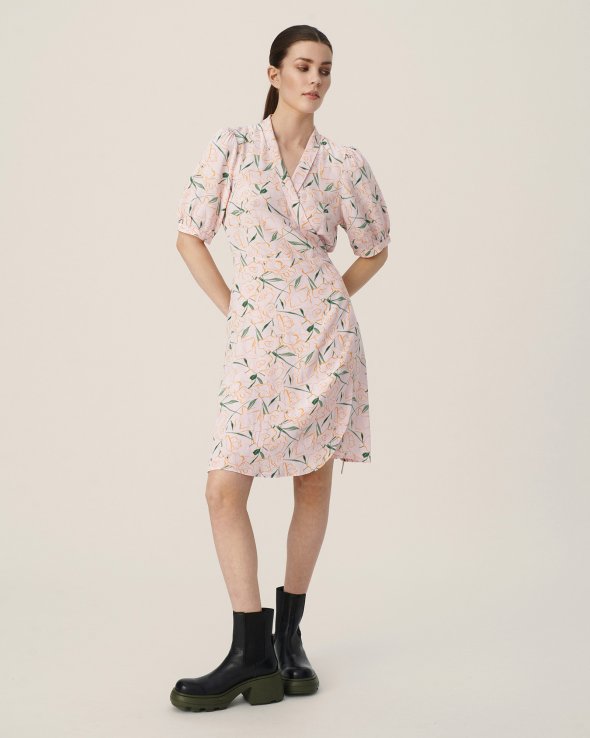 MSCHTenya Lyvia Wrap Dress AOP
