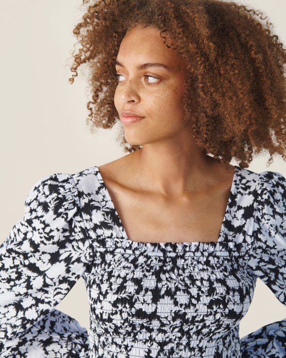 MSCHDella Ladonna Smock Top AOP