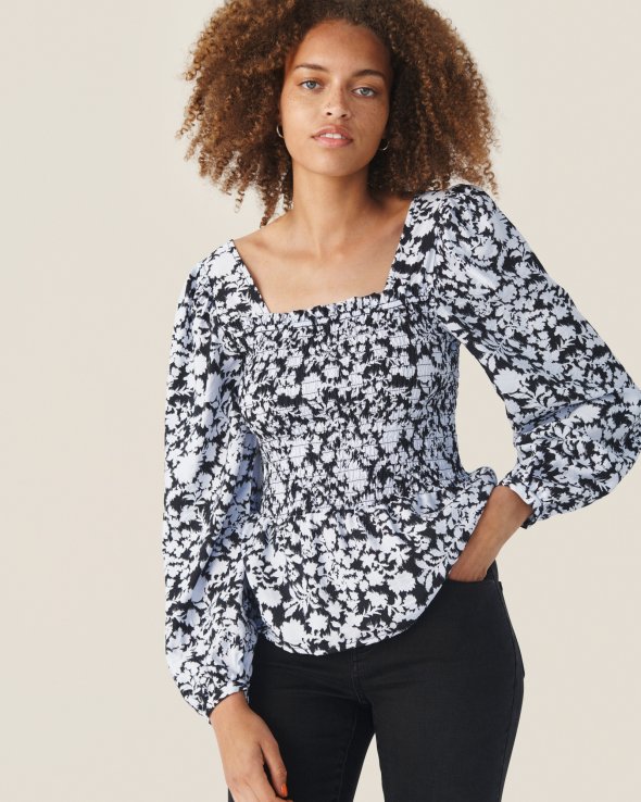 MSCHDella Ladonna Smock Top AOP