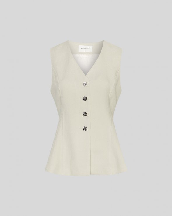 MSCH Copenhagen - MSCHEsteriane Silver Waistcoat MSCH Copenhagen - MSCHEsteriane Silver Waistcoat