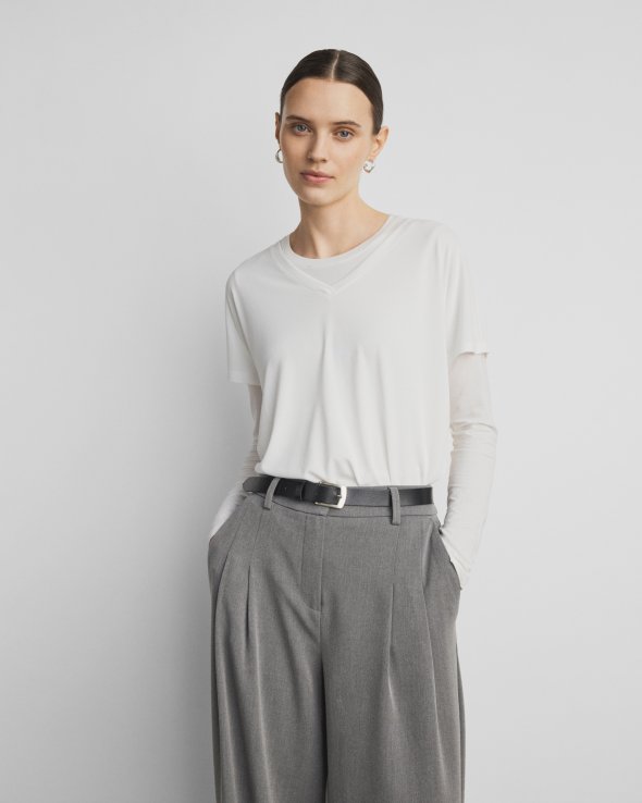 MSCH Copenhagen - MSCHFenya Modal V Neck Tee MSCH Copenhagen - MSCHFenya Modal V Neck Tee