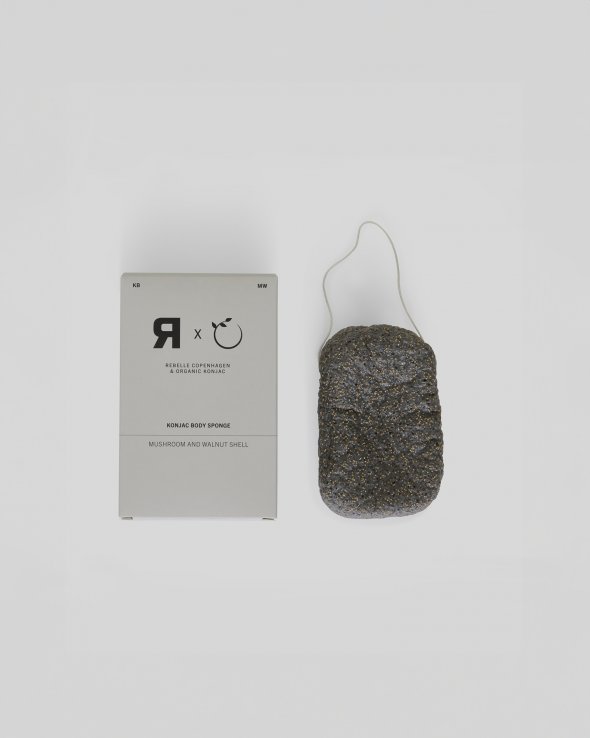 Rebelle Copenhagen - Konjac Body Sponge Mushroom Walnut Shell