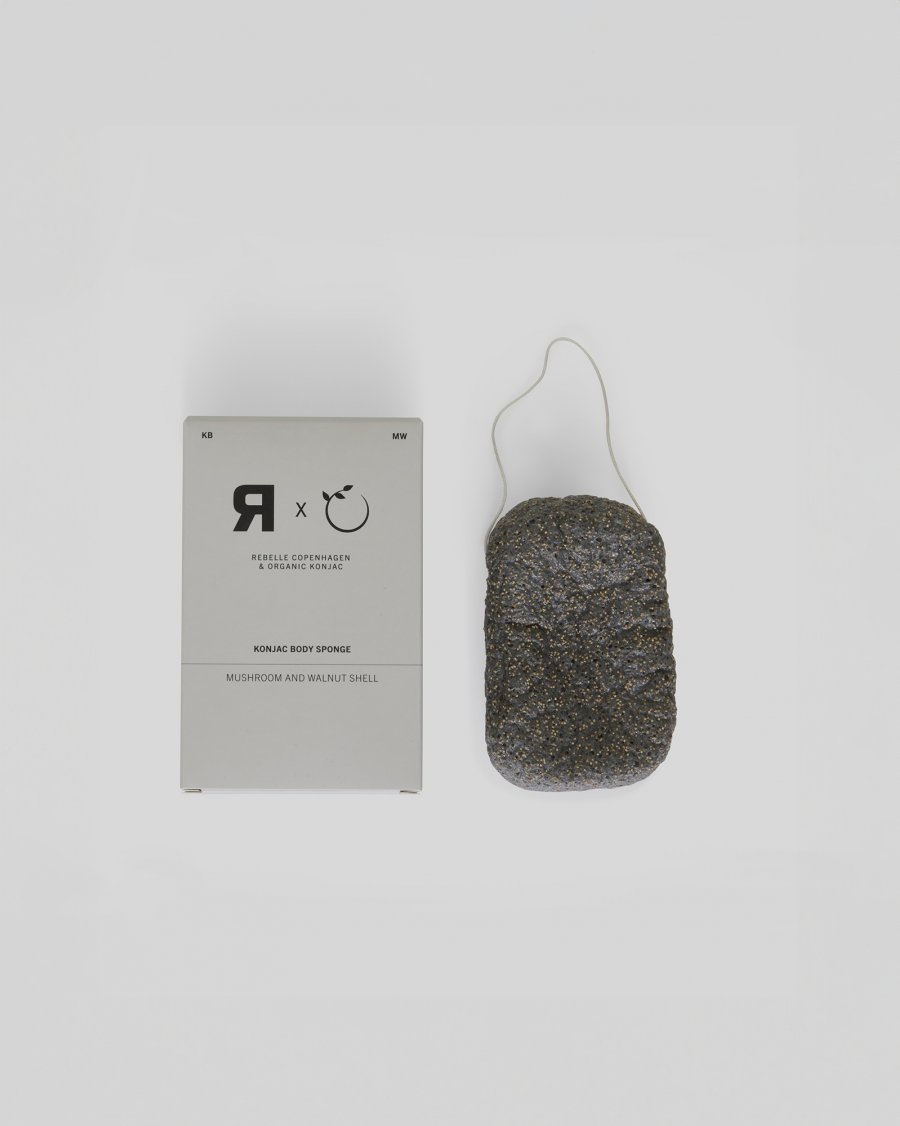 Rebelle Copenhagen - Konjac Body Sponge Mushroom Walnut Shell